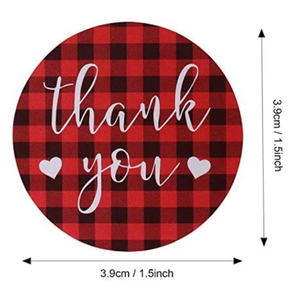 ๐ 10 Red Buffalo Plaid Stocking Poly Mailers Shipping Bags New - Picture 5 of 7